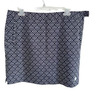 Ep Pro Golf Skort Stretch 12 Black White Floral Geo Skirt Tennis 18” Long
